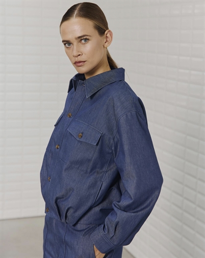 With Black - WBLVictoria Indigo Jacke - Indigo Rise